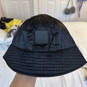 Black nylon bucket Chanel bucket hat